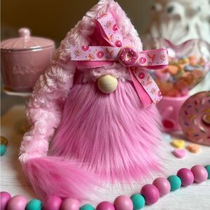 🍩Pink Donut Gnome, Donut Lover, Sprinkles, Birthday, Bakery, Strawberry Donut